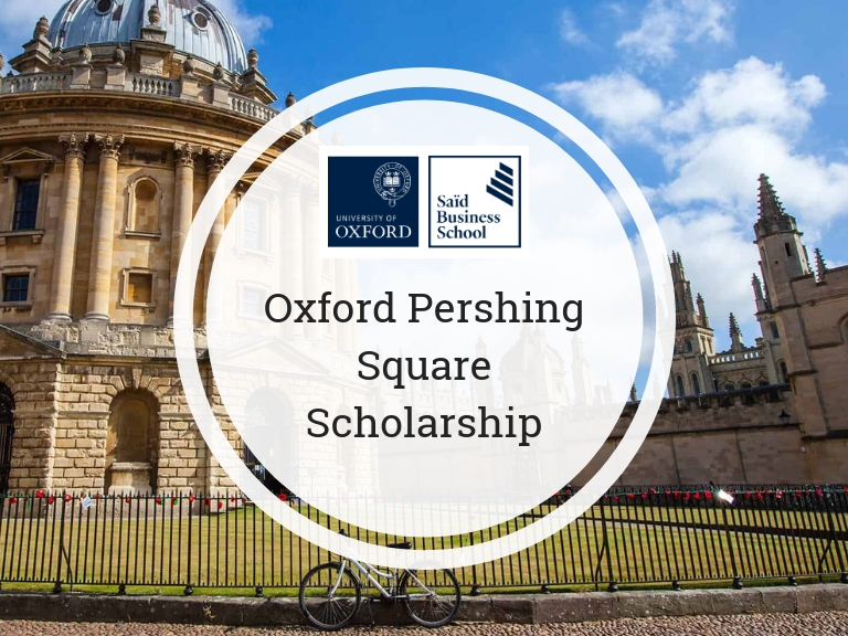 Oxford Pershing Square Scholarships for MBA and Master’s Students